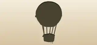 Hot Air Balloon silhouette