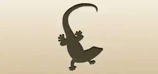 Lizard silhouette