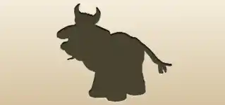 Cow silhouette