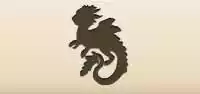 龍のシルエット