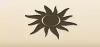 太陽のシルエット