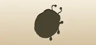 Ladybug silhouette