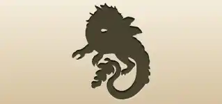 Dragon silhouette