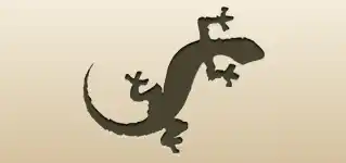 Lizard silhouette