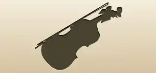 Violin silhouette