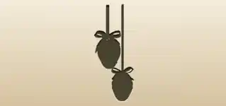 Strawberries silhouette