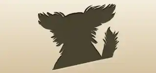 Dog silhouette