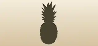 Pineapple silhouette