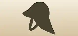 Rain Hat silhouette