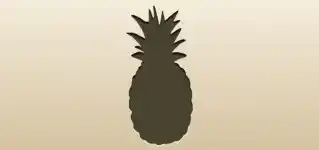 Pineapple silhouette