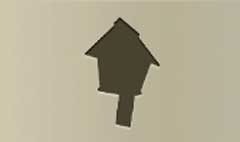 Birdhouse silhouette