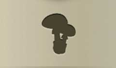 Toadstools silhouette