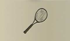 Racket silhouette