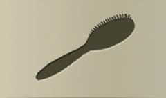 Hairbrush silhouette