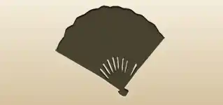 Hand Fan silhouette