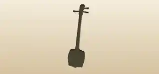 Shamisen silhouette