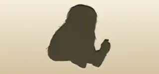 Monkey silhouette