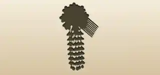 Kanzashi Comb silhouette