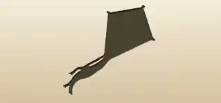 Kite silhouette