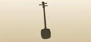 Shamisen silhouette