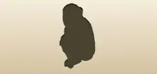 Monkey silhouette