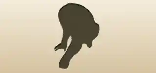 Monkey silhouette