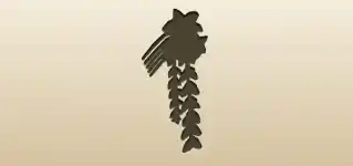 Kanzashi Comb silhouette