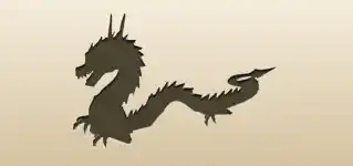 Dragon silhouette