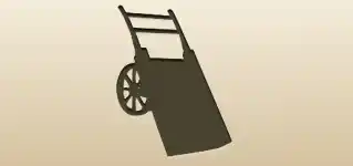 Wheelbarrow silhouette