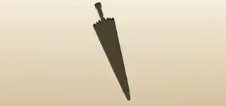 Oil-Paper Umbrella silhouette