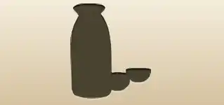 Sake Tokkuri silhouette