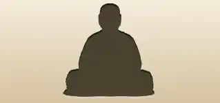 Buddha silhouette