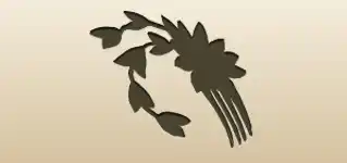 Kanzashi Comb silhouette
