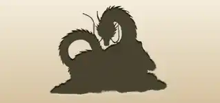Dragon silhouette