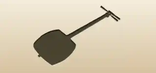 Shamisen silhouette