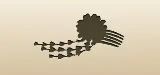 Kanzashi Comb silhouette