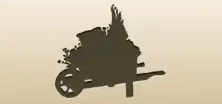 Wheelbarrow silhouette