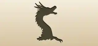 Dragon silhouette