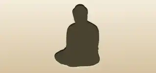 Buddha silhouette