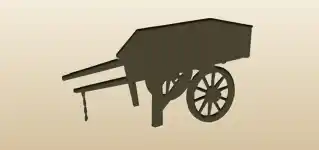 Wheelbarrow silhouette