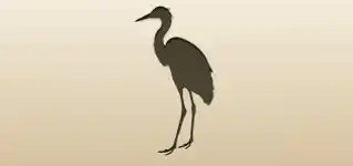 Crane silhouette