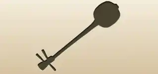 Shamisen silhouette