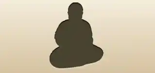 Buddha silhouette