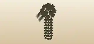 Kanzashi Comb silhouette