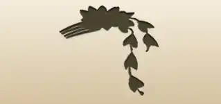 Kanzashi Comb silhouette
