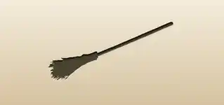 Broom silhouette