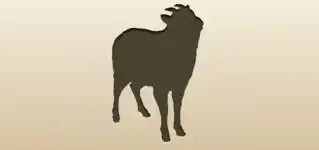 Serow silhouette