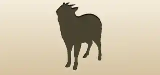 Serow silhouette