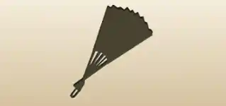 Hand Fan silhouette