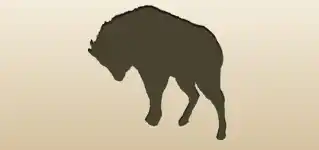 Serow silhouette